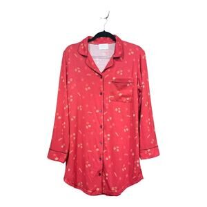 In My Sundays Night Shirt Small Fall Leaves